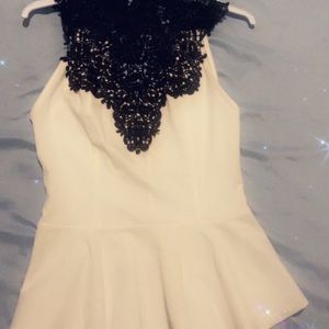 Black and white Blouse